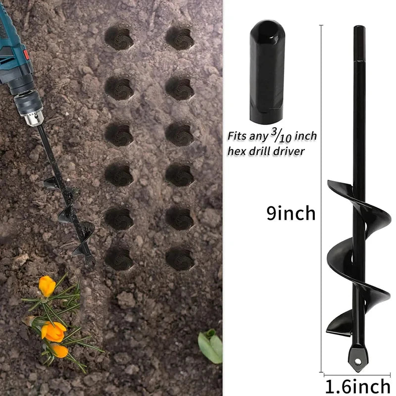 Broca espiral para plantar con taladro | Jardín