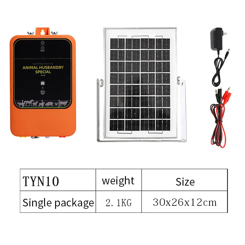 Energizador solar para cerca eléctrica 12 kV | 10 km