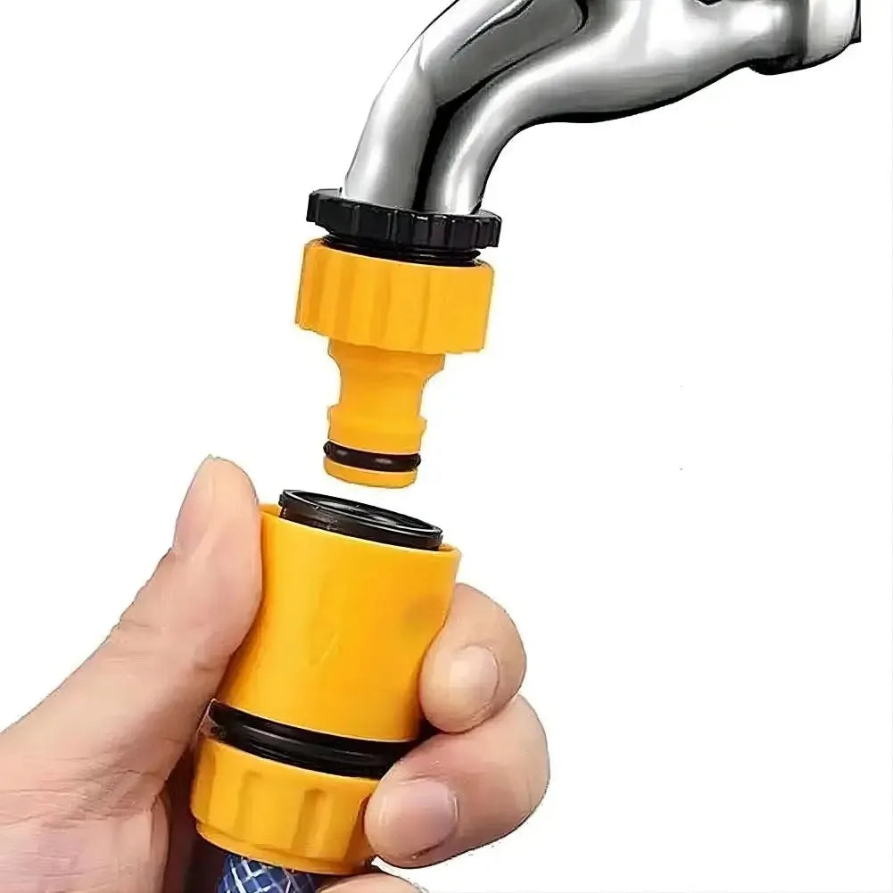 10 conectores rápidos para mangueras de 3/4 y 1/2 pulgada, adaptadores roscados para grifos de agua de jardín y riego.