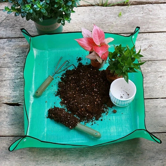 1 tapete de plantación de 50 cm a 100 cm, almohadilla de jardinería plegable para macetas, plantas de jardín, macetas, trasplantes, tapetes impermeables.