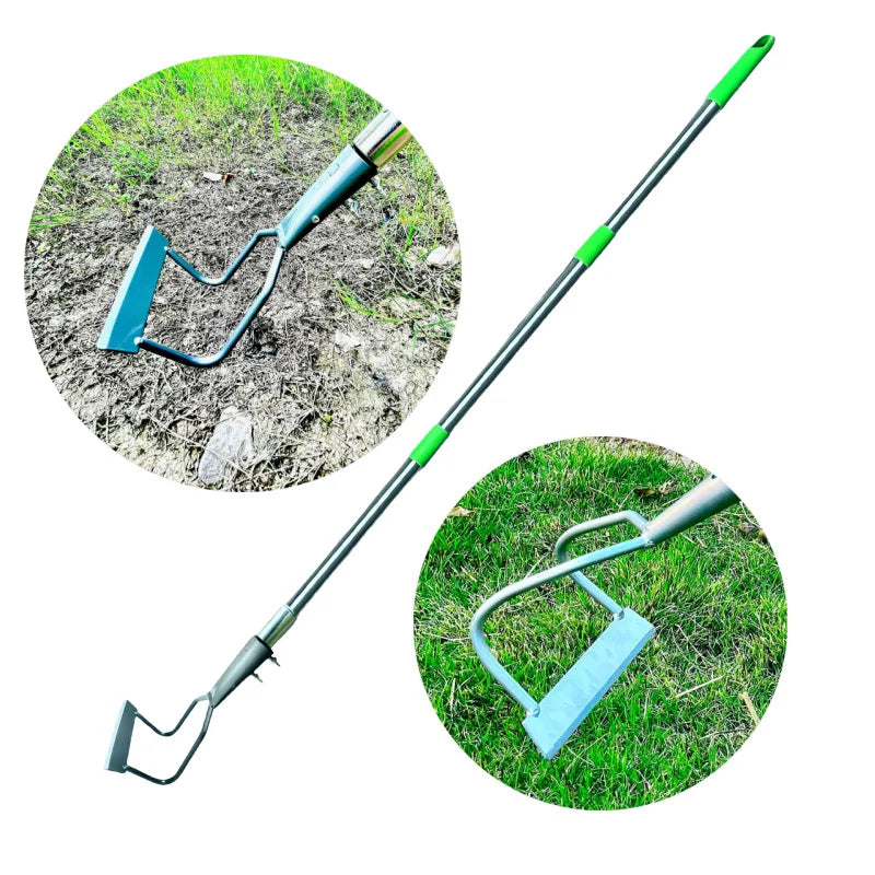 Rastrillo para jardinería, pala para césped, huerto, desbrozadora agrícola, azada para desbrozar suelos blandos, borde transversal, nuevo producto.