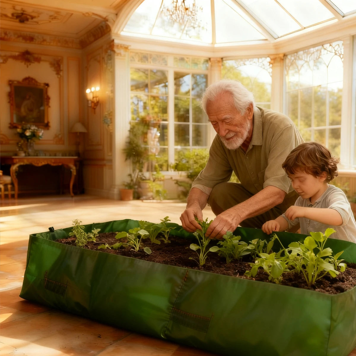 Bolsas de cultivo para plantas, macetas grandes para cultivo interior, exteriores, balcón, invernadero, jardín, accesorios de jardinería, bolsas de plantación, herramientas.