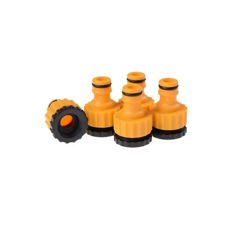 10 conectores rápidos para mangueras de 3/4 y 1/2 pulgada, adaptadores roscados para grifos de agua de jardín y riego.