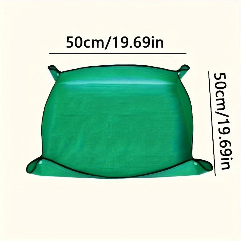 1 tapete de plantación de 50 cm a 100 cm, almohadilla de jardinería plegable para macetas, plantas de jardín, macetas, trasplantes, tapetes impermeables.
