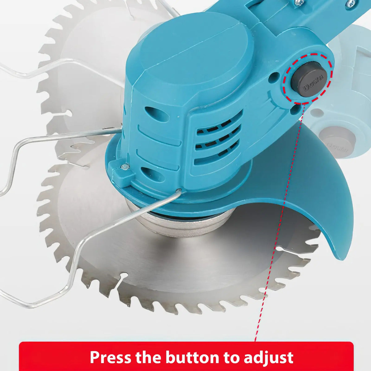 Cortacésped inalámbrico telescópico 21V | Compatible Makita