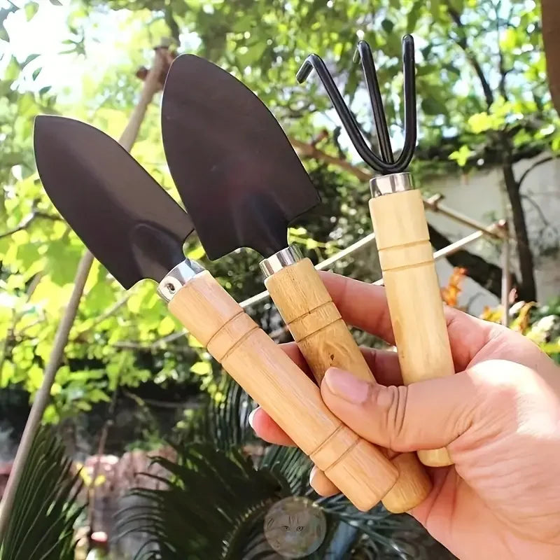 Kit de jardinería 3 piezas para macetas y huerto