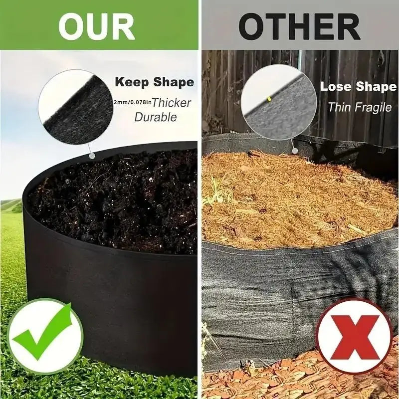 Bolsa de cultivo de fieltro transpirable | Jardín y huerto
