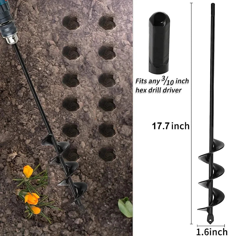 Broca espiral para plantar con taladro | Jardín