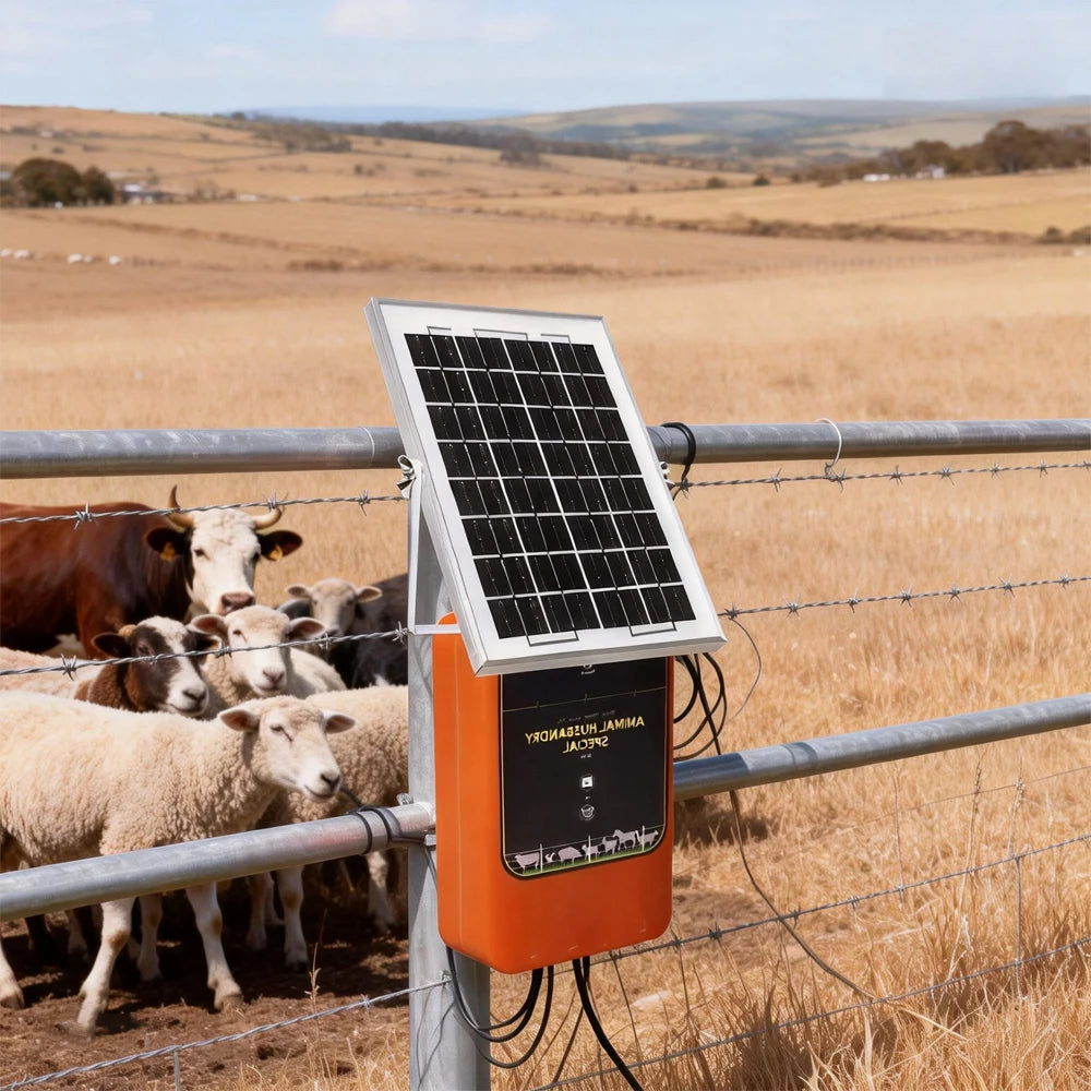 Energizador solar para cerca eléctrica 12 kV | 10 km