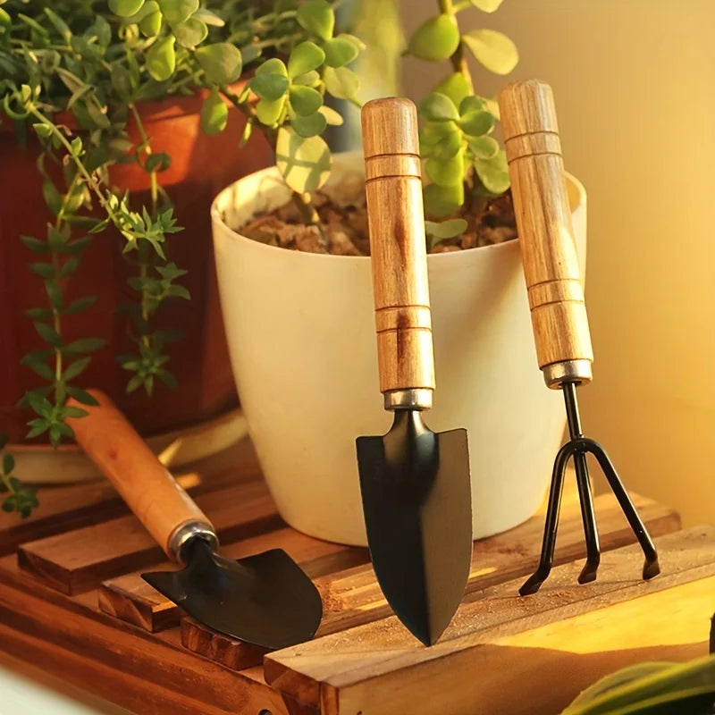 Kit de jardinería 3 piezas para macetas y huerto