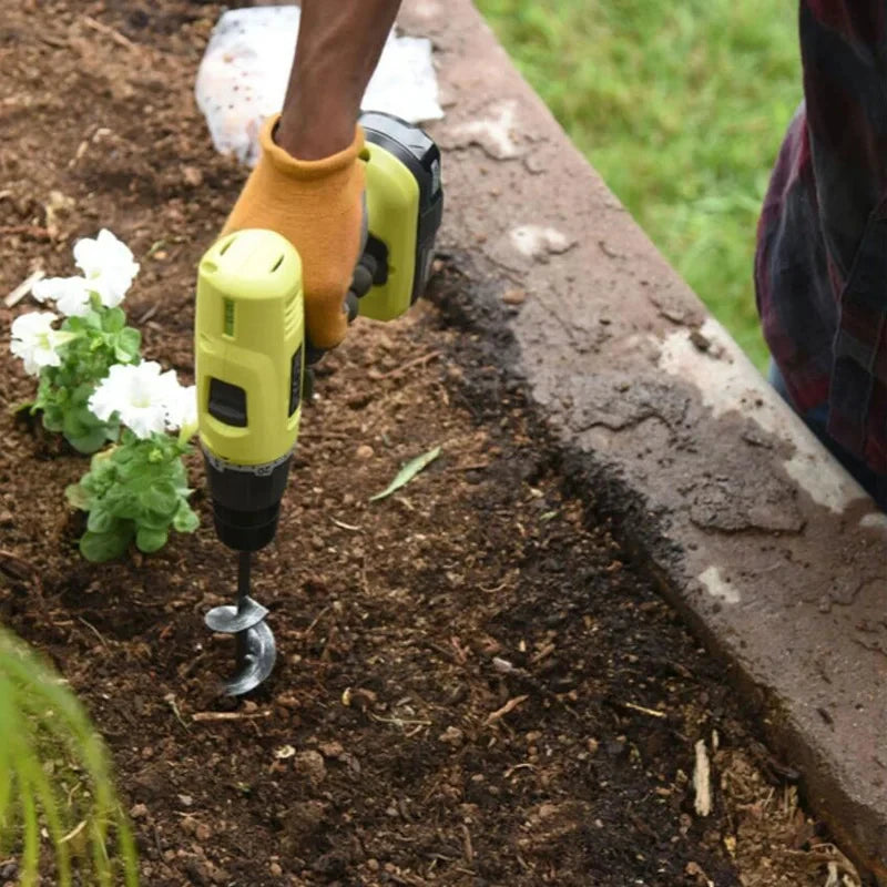 Broca espiral para plantar con taladro | Jardín