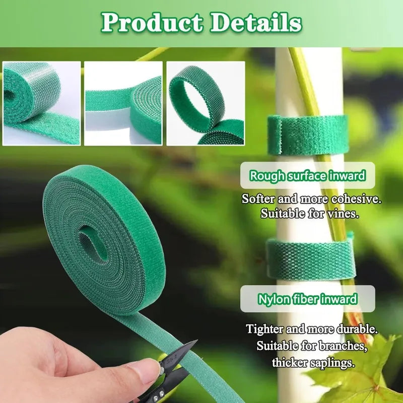 Cinta de velcro para sujetar plantas trepadoras