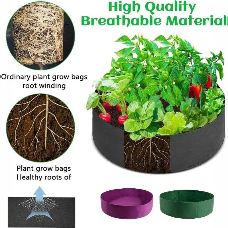Bolsa de cultivo de fieltro transpirable | Jardín y huerto