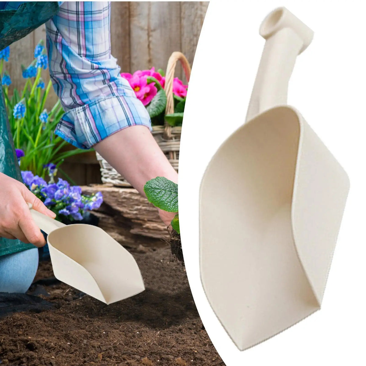 Pala de jardín pequeña para macetas y trasplantes