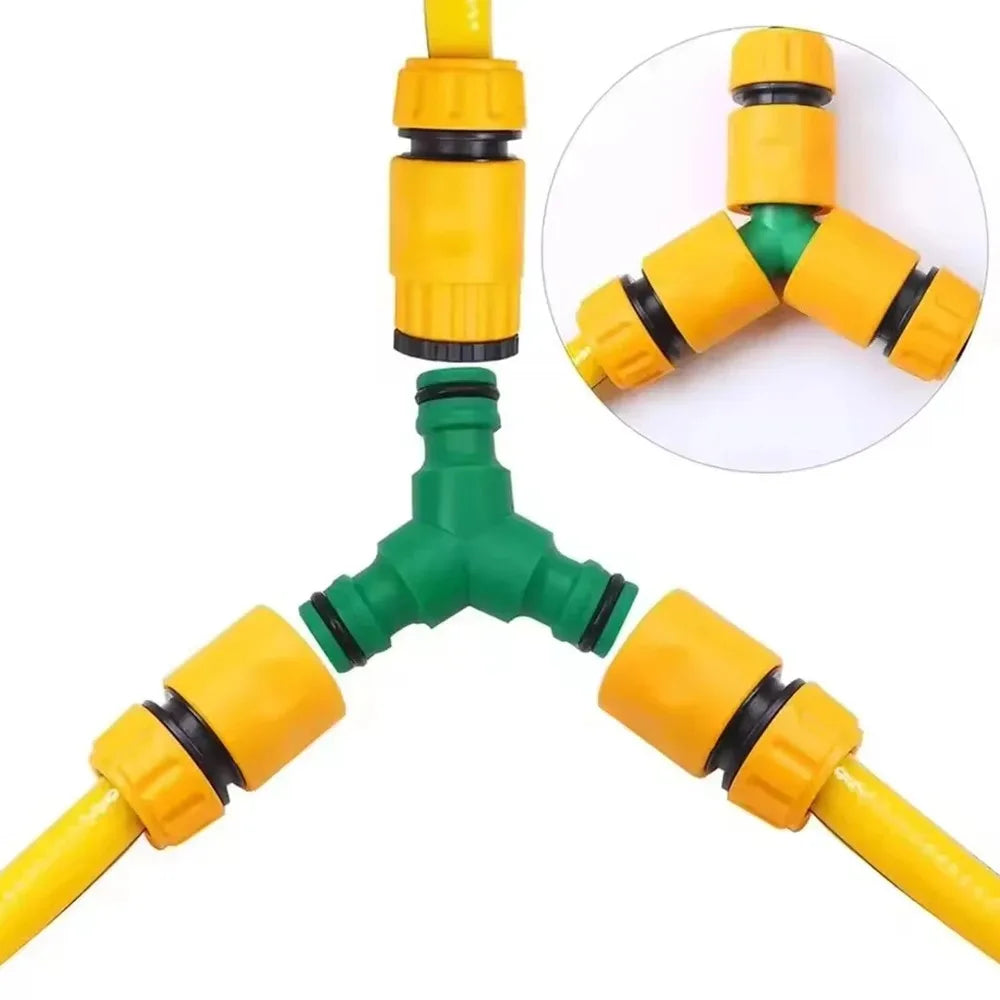 10 conectores rápidos para mangueras de 3/4 y 1/2 pulgada, adaptadores roscados para grifos de agua de jardín y riego.