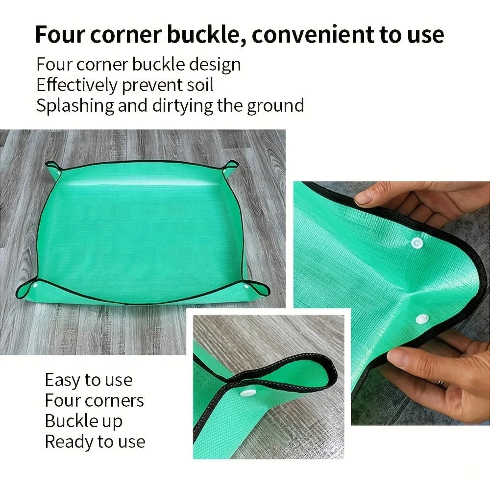 1 tapete de plantación de 50 cm a 100 cm, almohadilla de jardinería plegable para macetas, plantas de jardín, macetas, trasplantes, tapetes impermeables.